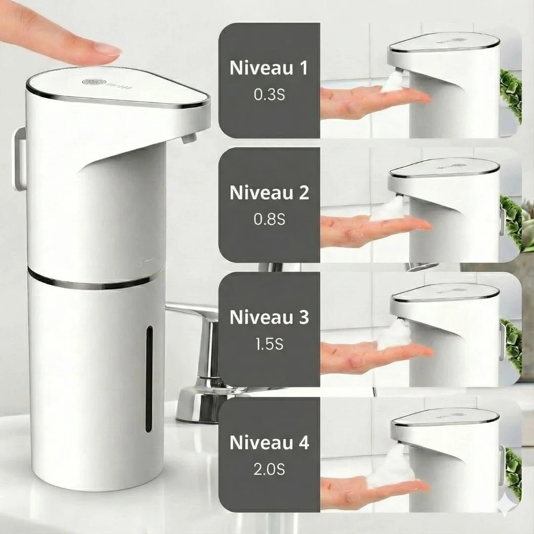 HydroSense® || Distributeur de savon mousse automatique rechargeable - HydroHarmony Maroc