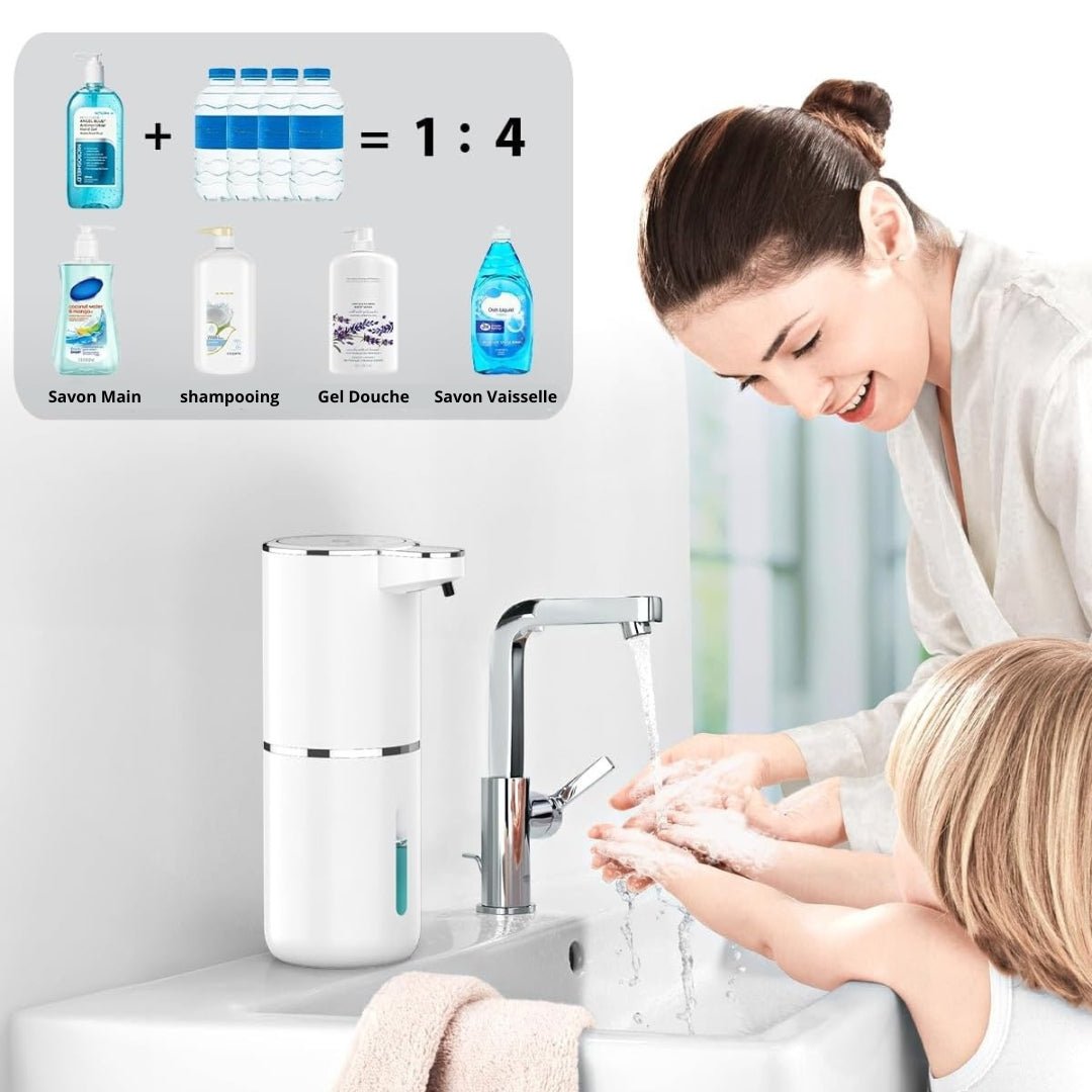 HydroSense® || Distributeur de savon mousse automatique rechargeable - HydroHarmony Maroc